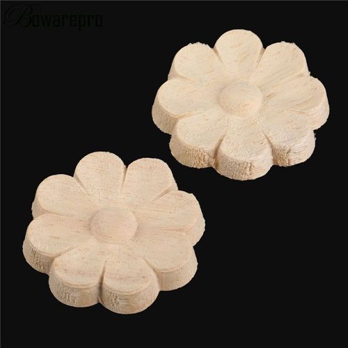 Bosharepro ¿ cadre de fleurs en bois naturel, décor décoratif non peint, moulures, 4/5/6CM