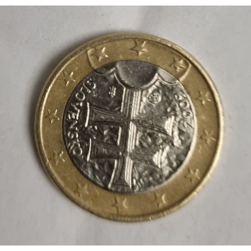 Pièce 1 Euro Slovaquie Slovensko 2009 Rare