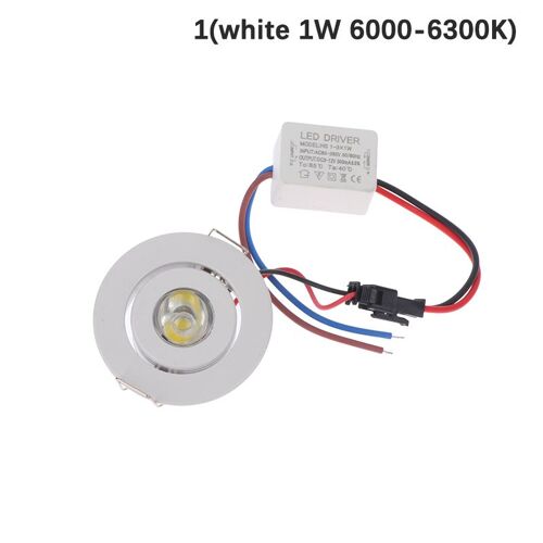 Mini Spot Lumineux Led Encastrable En Aluminium De Haute Qualité, Luminaire De Plafond À Intensité Réglable, Idéal Pour Une Cave À Vin Ou Une Garde-Robe, 3/1w, Nouveau