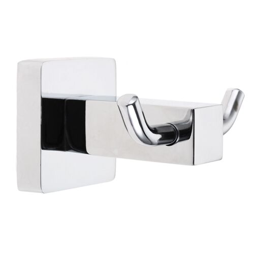 Double crochets muraux en acier inoxydable 304, 1 pièce, pour salle de bains, cuisine, toilettes, douche, porte-serviettes, porte-manteau