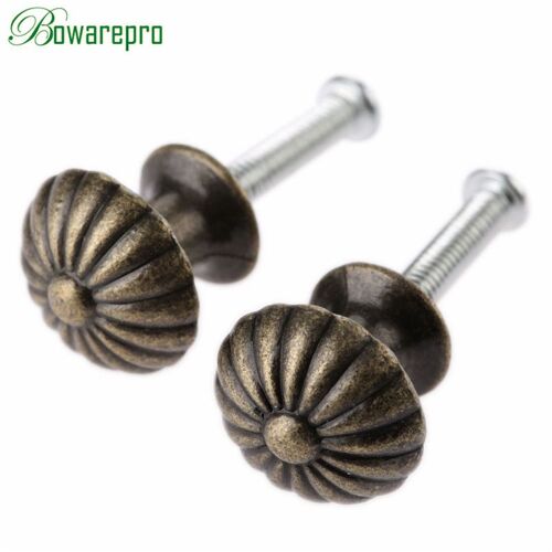 Poignée de meuble en bronze antique, mini panneau Chi rond Foy, petite boîte à bijoux décorative, poignées d'armoire MELCabinet, bouton, 18x17mm, 2 pièces
