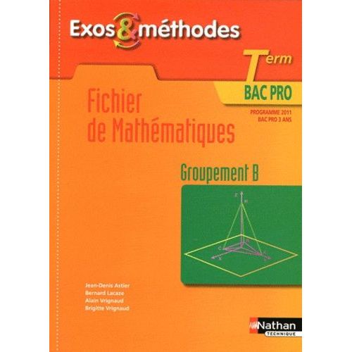 Fichier De Mathématiques Tle Bac Pro - Groupement B, Programme 2011