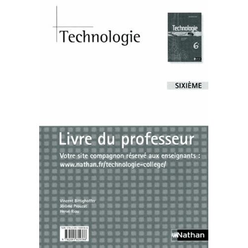Technologie 6e - Livre Du Professeur