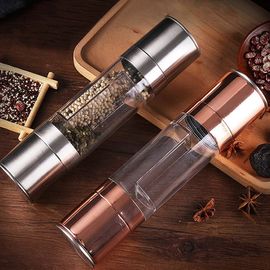 Moulin À Sel Manuel En Acier Inoxydable Avec Grossiékréglable, Shaker À Épices Portable, 2 En 1