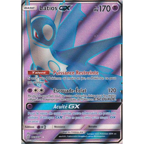 Carte Pokemon - Latios Gx - 223/256 - Ultra Rare En Full Art - Sl11 Harmonie Des Esprits - Française