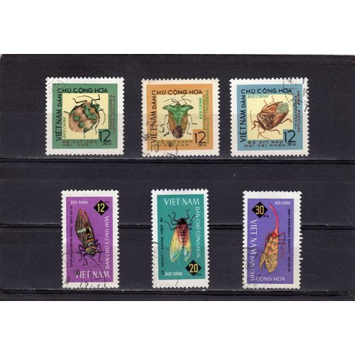 Timbres-Poste Du Viet-Nam Du Nord (Insectes Nuisibles)