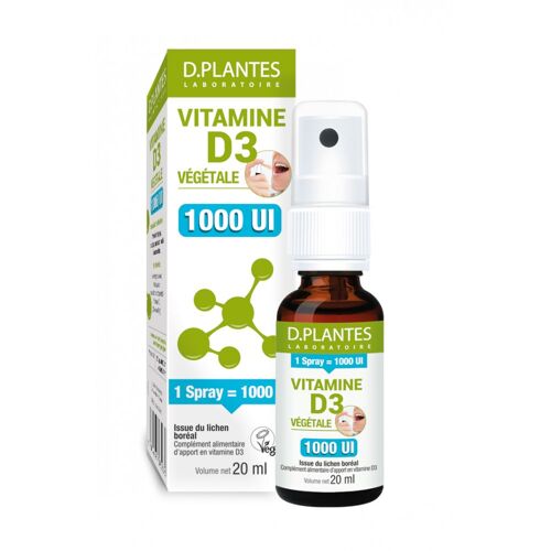 Vitamine D3 Végétale 1000 Ui Spray 20 Ml D. Plantes Laboratoire 