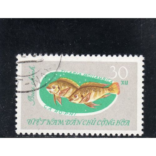 Timbre-Poste Du Viet-Nam Du Nord (Poisson DEau Douce)