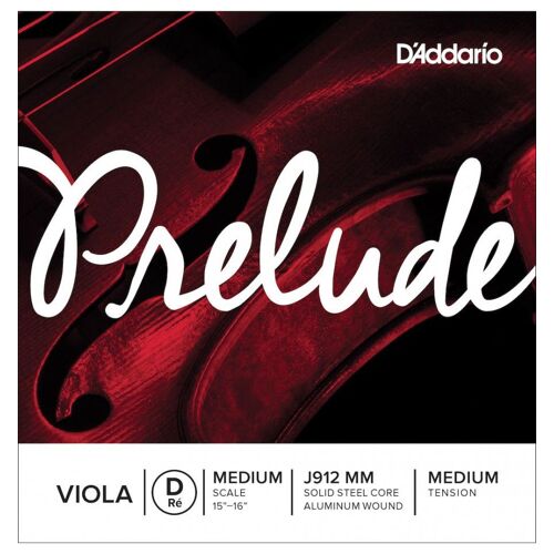 D'addario J912 Mm - Corde Seule (Ré) Alto Prelude, Medium Scale, Medium