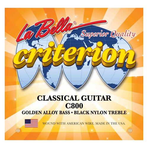 Labella C800 - Jeu De Cordes Guitare Classique Criterion Black