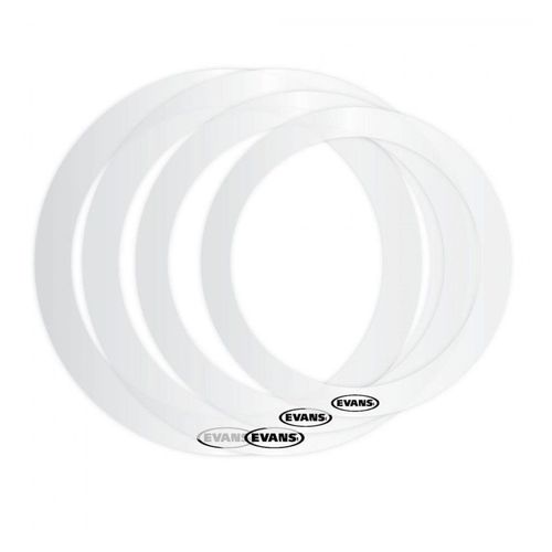 Evans Er-Fusion - Pack De E-Rings - 10", 12", 14", 14" Snare - Atténuateurs D'harmoniques Batterie