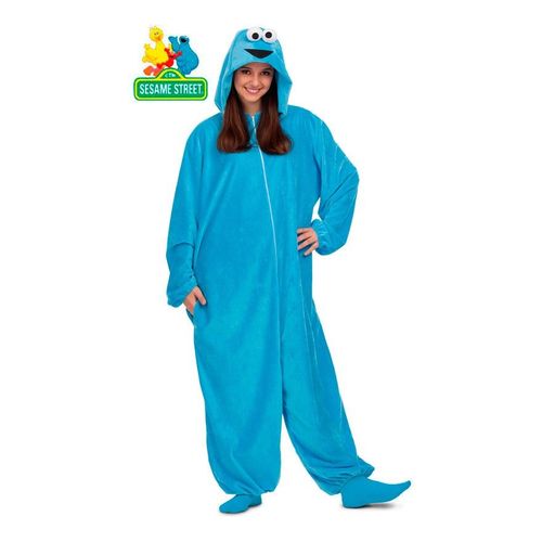 Déguisement De Pyjama Cookie Monster Pour Adultes (Taille M/L)