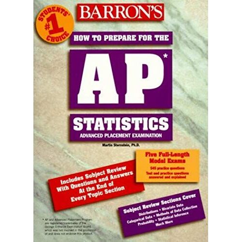 Barron's A P Statistics: Advanced Placement Test In Statistics (Barrons A P Statistics : Advanced Placement Test In Statistics, 1998)