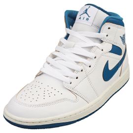 Chaussures Nike Air Jordan 1 Mid Se Baskets Blanc Bleu