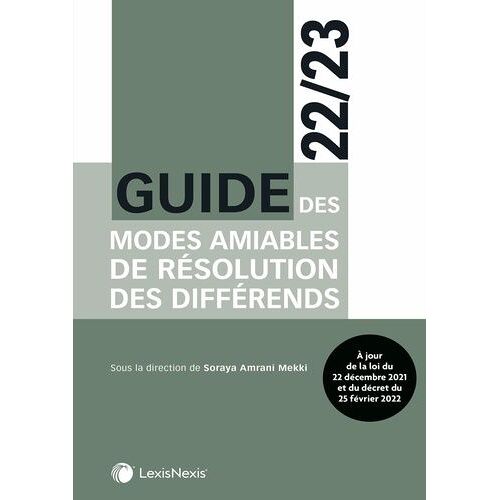 Guide Des Modes Amiables De Règlements Des Différends