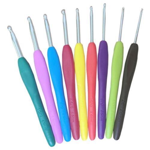 Kit De Crochets Métalliques Mixtes, 9 Pièces/Ensemble, Aiguilles À Tricoter En Aluminium Tpr Pour Outil De Métier À Tisser, Bricolage Artisanat-30