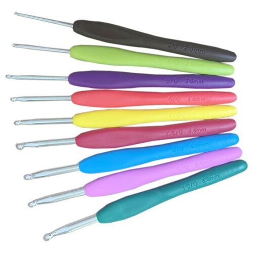 Kit De Modèle De Crochet Métallique Mixte, 9 Pièces, Aiguilles À Tricoter En Aluminium Tpr Pour Le Métier À Tisser, Artisanat De Bricolage Jan88
