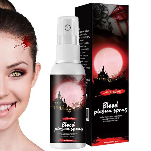 Robe D'halloween Avec Faux Spray De Sang, Déguisement Cosplay Pour Halloween, Maquillage De Zombie