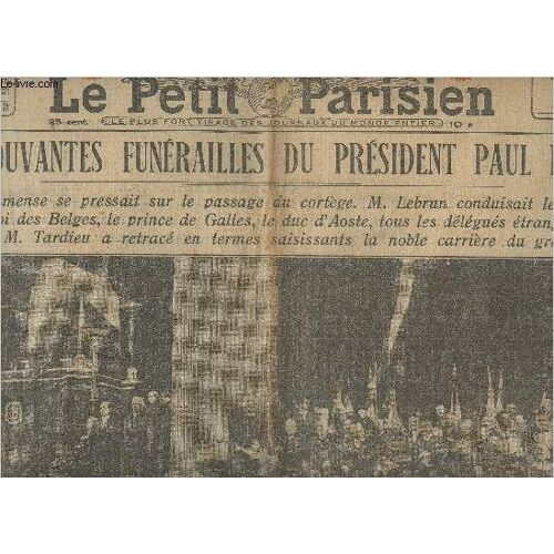 Le Petit Parisien, Dernière Édition De Paris 5h, N°20165 57e Année Vend. 13 Mai 32 - Les Émouvantes Funérailles Du Président Paul Doumer - Le Discours De M. André Tardieu - Le Général Groener Ministre(...)