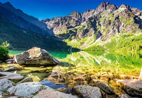 Lever Du Soleil Sur Morskie Oko, Pologne - Puzzle 1500 Pièces