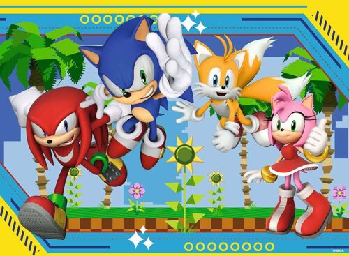 Puzzle Pièces Xxl - La Team Sonic - Puzzle 100 Pièces