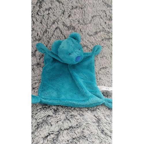 doudou plat ours bleu vif Simba toys