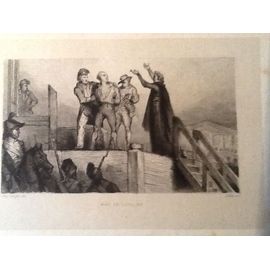 Mort De Louis Xvi - Gravure À L' Eau-Forte D'après Ary Scheffer, Gravée Par Pollet.1834