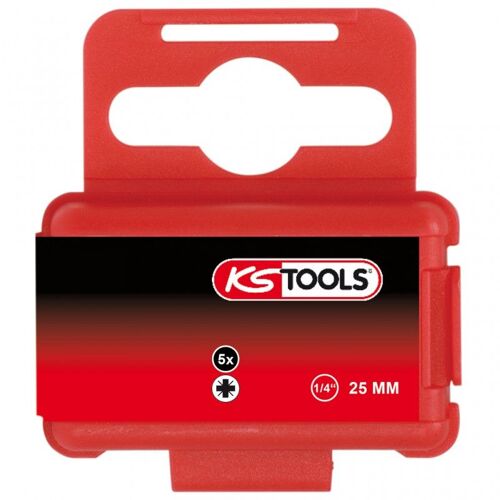 Ks Tools 911.2393 Boite De 5 Embouts De Vissage Pozidriv, Ph0 - L. 25 Mm