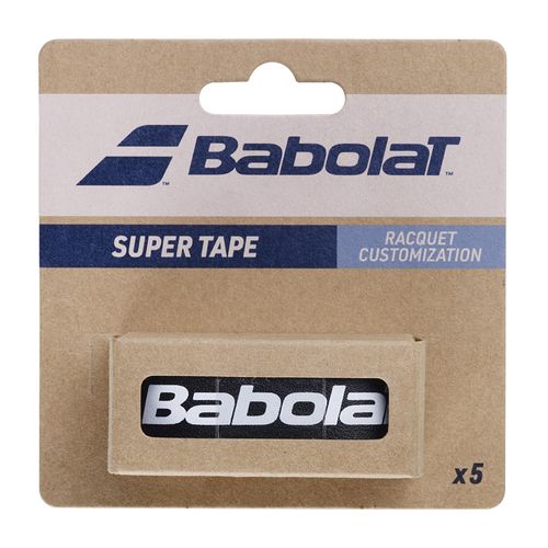 Protection De Raquette Tennis Babolat Super Tape X 5 Noir Unique