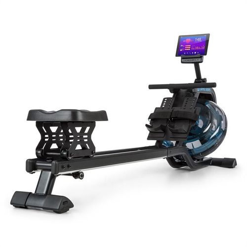 Capital Sports Flow M2 Rameur À Eau Écran Lcd Réglable Sur 6 Niveaux Acier Noir