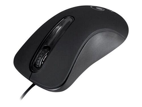 Atlantis OptiStar - Souris - ergonomique - optique - 3 boutons - filaire - USB - noir