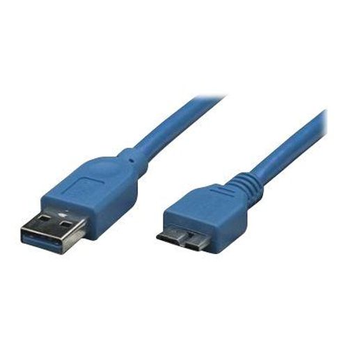 TECHly - Câble USB - USB type A (M) pour Micro-USB Type B (M) - USB 3.0 - 3 m - moulé - bleu