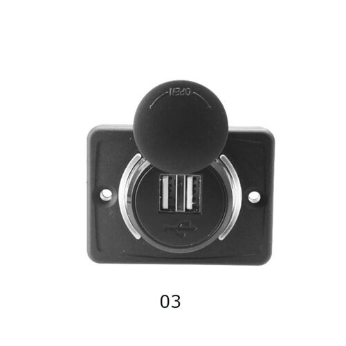 Chargeur De Voiture À Ouverture Led, Double Usb 3.1a 12/24v, Adaptateur D'alimentation, Prise Universelle Pour Voiture, Moto Et Bus