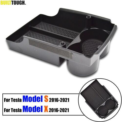 Boîte De Rangement Pour Console Centrale, Porte-Gobelet, Accoudoir, Accessoires De Voiture, Pour Tesla Model S Et X, 2016 2017 2018 2019 2020 2021