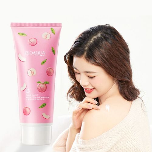 Bioaoua 100g Peach Lactobacillus Vitamin E Body Lotion Moisturizing Whitening Nourishing Brightening Skin Elasticty Body Care