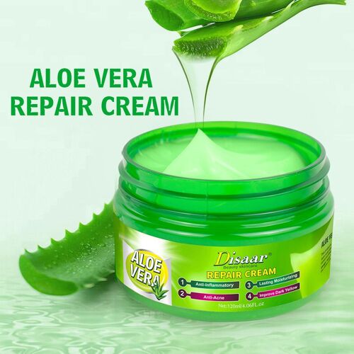 Gel À L'aloe Vera 120ml, Lotion Apaisante, Soin Pour La Peau, Élimine L'acné, Hydratant Pour Le Visage, Les Mains Et Le Corps, Lotion De Jour Après Le Soleil 
