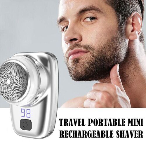 Mini Rasoir Électrique Portable Avec Affichage Numérique Pour Hommes, Mini Rasoir, V9w0