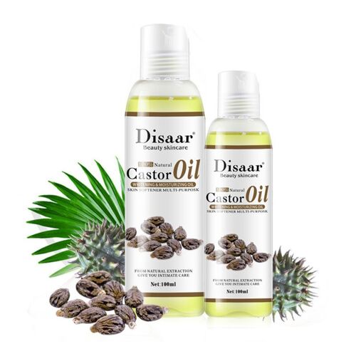 Disaar-Huile Essentielle De Ricin 100% Biologique, Pour Relaxation Linge, Massage, Hydratant, Émolliente, Éclaircissante, 100ml 