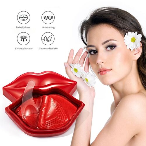Masque Pour Les Lèvres Hydratant Et Éclaircissant À La Cerise, Anti-Séchage, Facile À Porter, Soins Pour La Peau, 20 Pièces, Tslm1 
