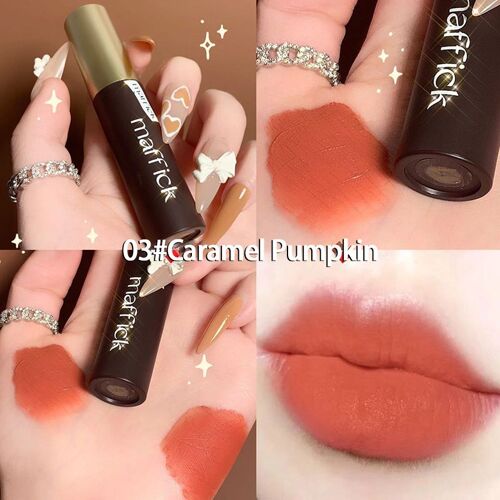 Rouge À Lèvres En Velours, Texture Mate, Résistant À L'eau Et À La Sueur, Couleur Riche, Brillant À Lèvres À Paillettes, Teinte Rouge, Tslm1 