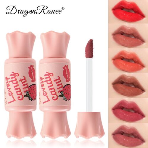 Glaçure À Lèvres En Velours Mat, 6 Couleurs, Brillant À Lèvres Hydratant, Résistant À L'eau, Maquillage Longue Durée, Teinte Rouge À Lèvres Tslm1 