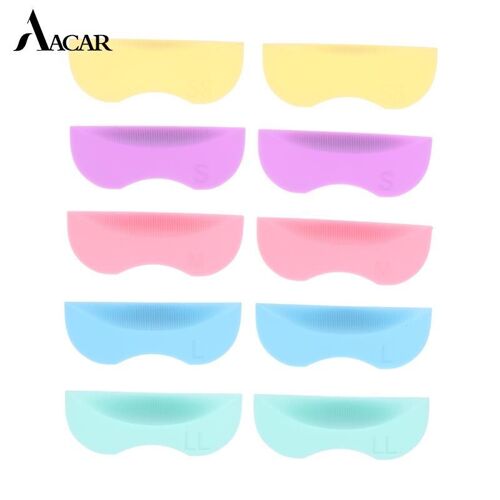Recourbe-Cils 3d En Silicone, 5 Paires/Boîte, Perming Pad, Tiges De Levage De Cils 