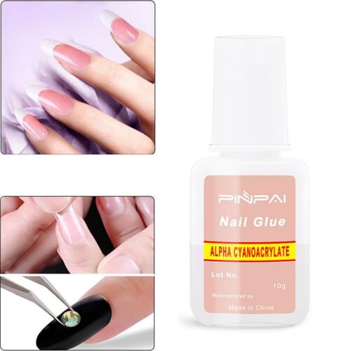 Colle À Ongles Avec Tête De Brosse, Facile À Appliquer Naturellement, 10g, Art De Manucure Et De Pédicure, Tslm1 