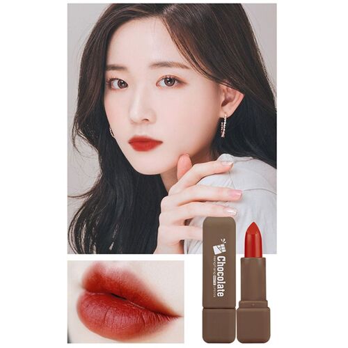 Rouge À Lèvres Mat Au Chocolat, Imperméable, Antibrouillard, Velours, Brillant Liquide, Durable, Ne Se Décolore Pas, Maquillage Cosmétique, Cadeau Pour Fille, Slm1