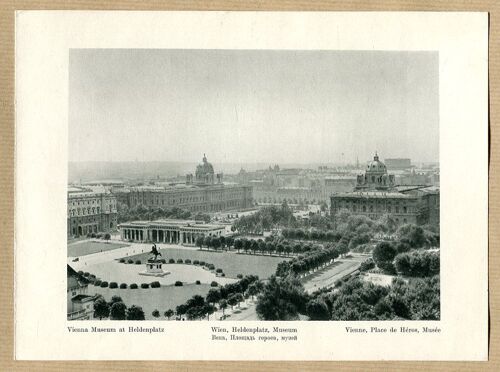 Planche - " Place Des Héros, Musée " - Vienne - Autriche