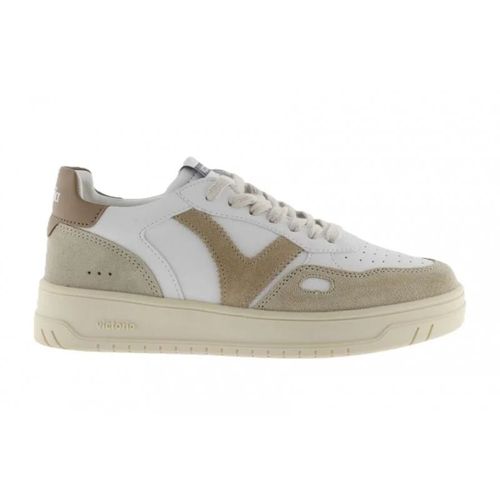 Chaussures Victoria Baskets Seul Blanche Et Beige