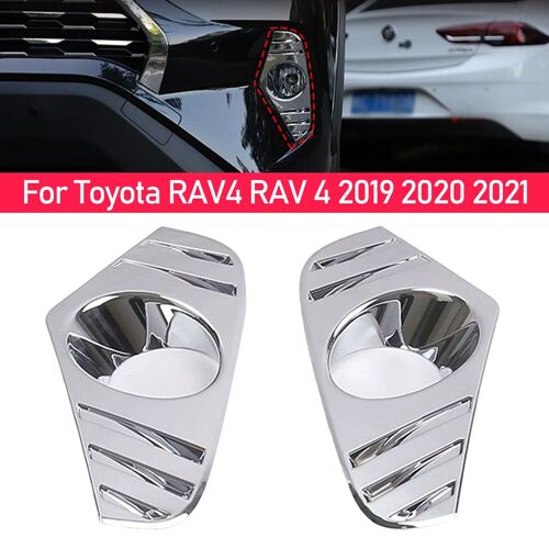 Couvercle De Phare Antibrouillard Avant De Voiture, Autocollant De Cadre, Accessoires Extérieurs Abs Chromé Pour Toyota Rav4 Rav 4 2019 2020 2021