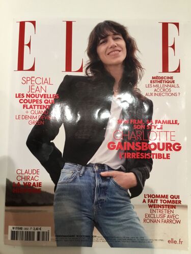 Elle 3852 Charlotte Gainsbourg Claude Chirac Ronan Farrow Alain Souchon Mika Ken Loach