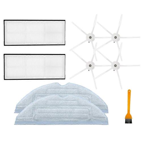 9Pack Hepa Filtre Vadrouille Chiffons Brosse Latérale pour S7 T7S T7Plus T7Splus Robot Aspirateur Spare Pa