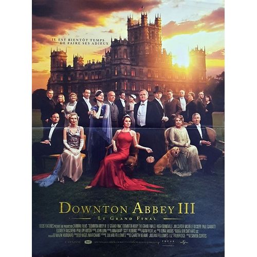 Downton Abbey 3 : Le Grand Final (The Grand Finale) - Véritable Affiche De Cinéma Pliée - Format 40x60 Cm - De Simon Curtis Avec Hugh Bonneville, Laura Carmichael, Jim Carter - 2025